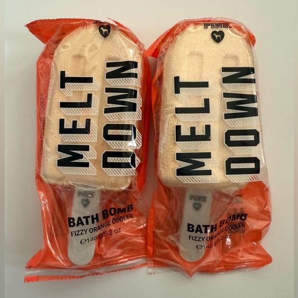 PINK Victoria's Secret Other - NIP Lot Of 2 Victoria’s Secret PINK Fizzy Orange Melt Down Bath Bomb